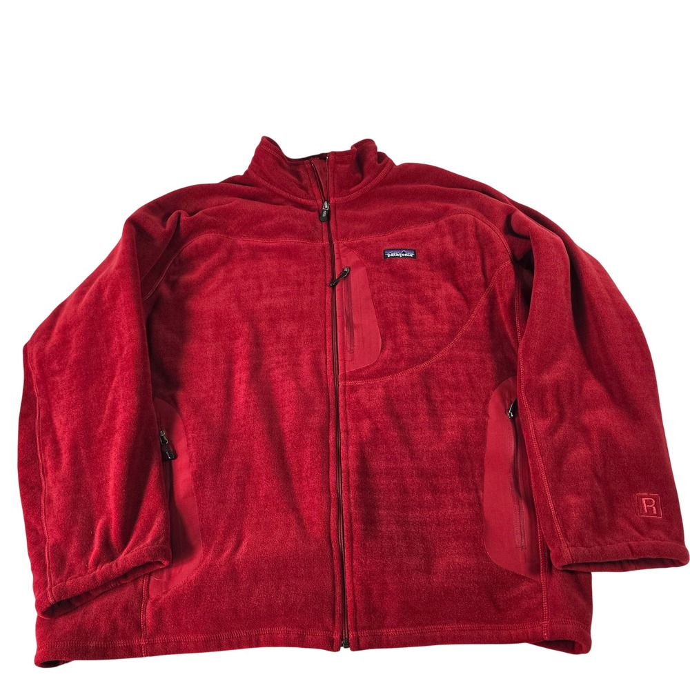 Patagonia R2 Regulator Fleece Jacket Red Full Zip Mens XL 25715F8